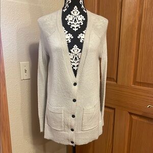 Women's Cream Cardigan Sweater